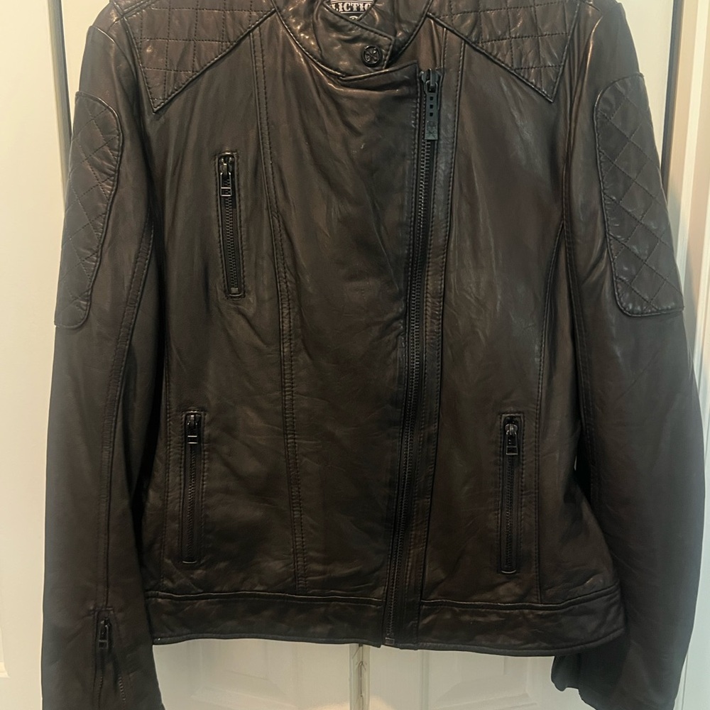 Affliction Black Premium Leather Jacket